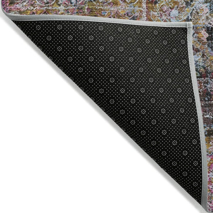 Machine Washable Indoor/Outdoor Chantille ACN2139 Pink 8' x 8' Round Rug