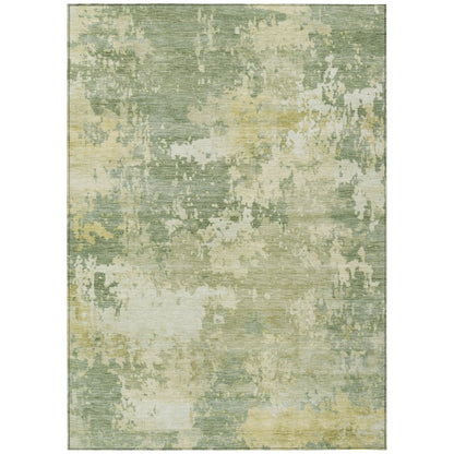 Machine Washable Indoor/Outdoor Chantille ACN2142 Aloe 10' x 14' Rug
