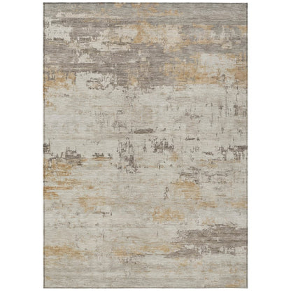 Machine Washable Indoor/Outdoor Chantille ACN2145 Putty 10' x 14' Rug