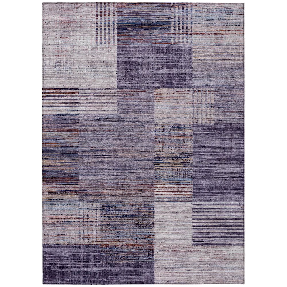 Machine Washable Indoor/Outdoor Chantille ACN2149 Plum 10' x 14' Rug
