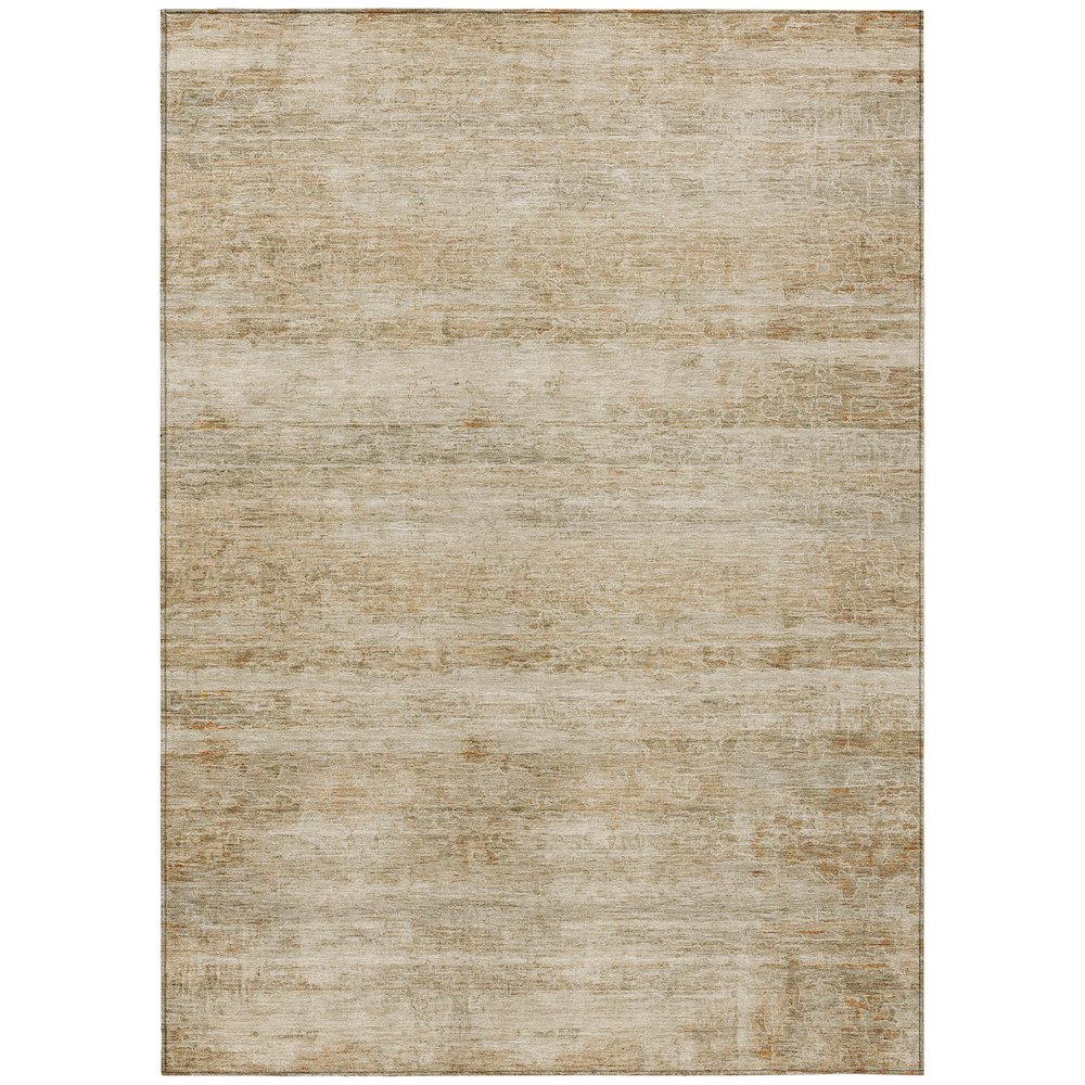 Machine Washable Indoor/Outdoor Chantille ACN2154 Brown 10' x 14' Rug