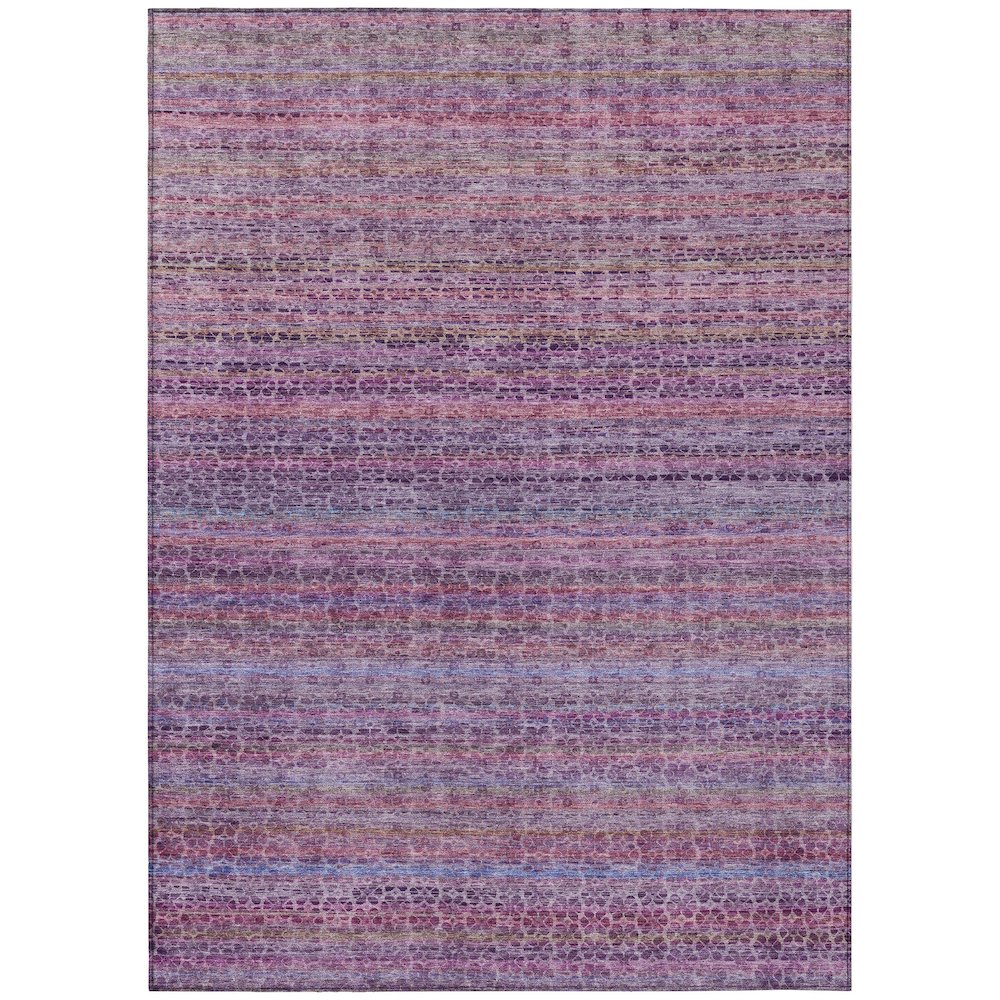 Machine Washable Indoor/Outdoor Chantille ACN2155 Purple 10' x 14' Rug