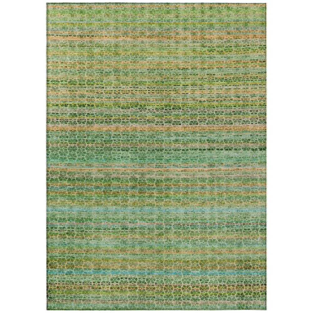 Machine Washable Indoor/Outdoor Chantille ACN2155 Teal 10' x 14' Rug