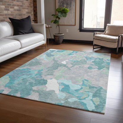 Machine Washable Indoor/Outdoor Chantille ACN2161 Taupe 10' x 14' Rug