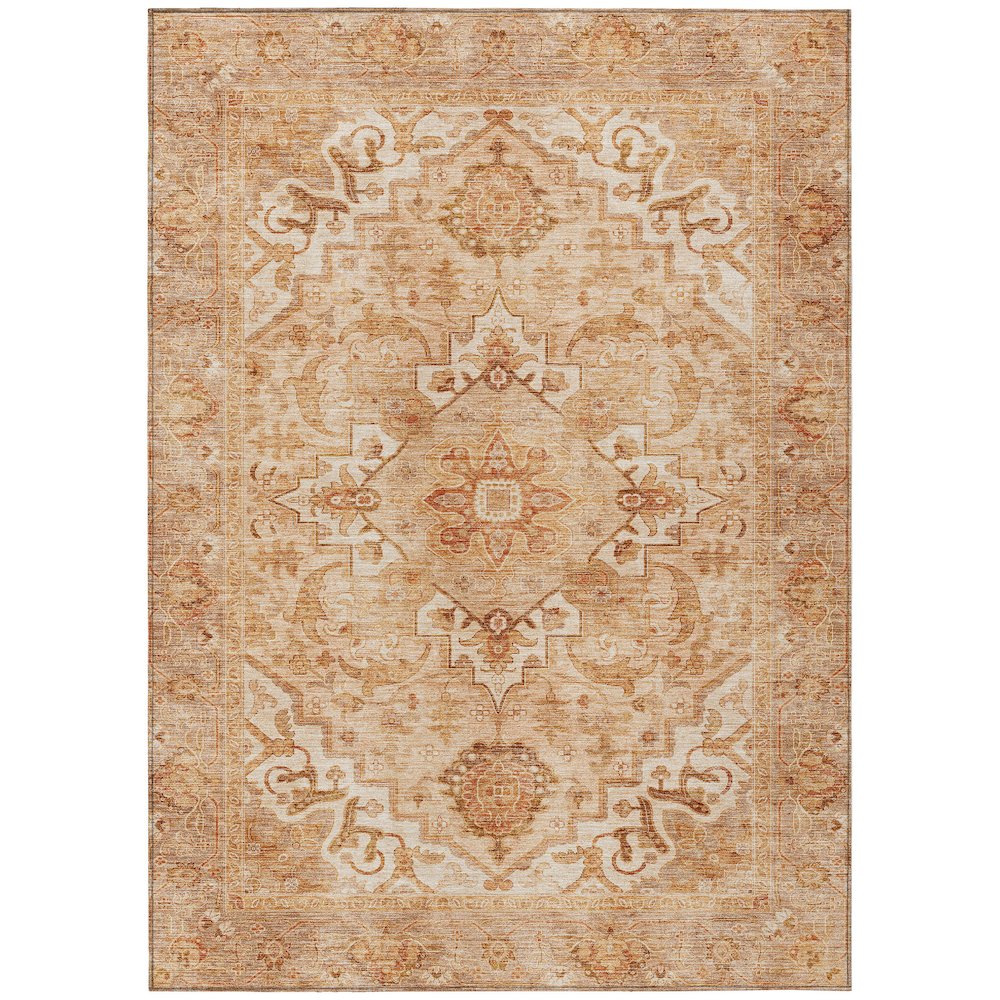 Machine Washable Indoor/Outdoor Chantille ACN2164 Copper 10' x 14' Rug