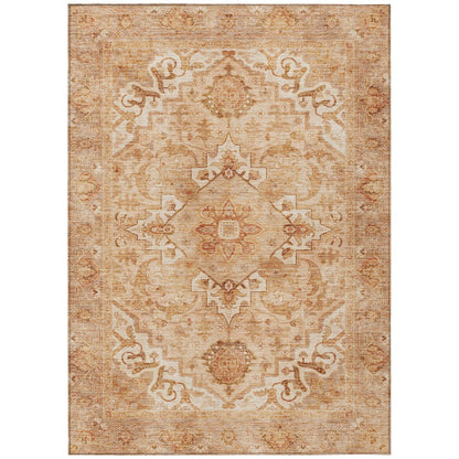 Machine Washable Indoor/Outdoor Chantille ACN2164 Copper 10' x 14' Rug