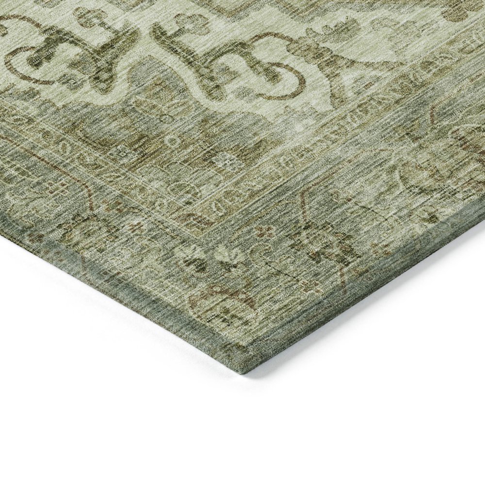 Machine Washable Indoor/Outdoor Chantille ACN2164 Sage 8' x 8' Round Rug