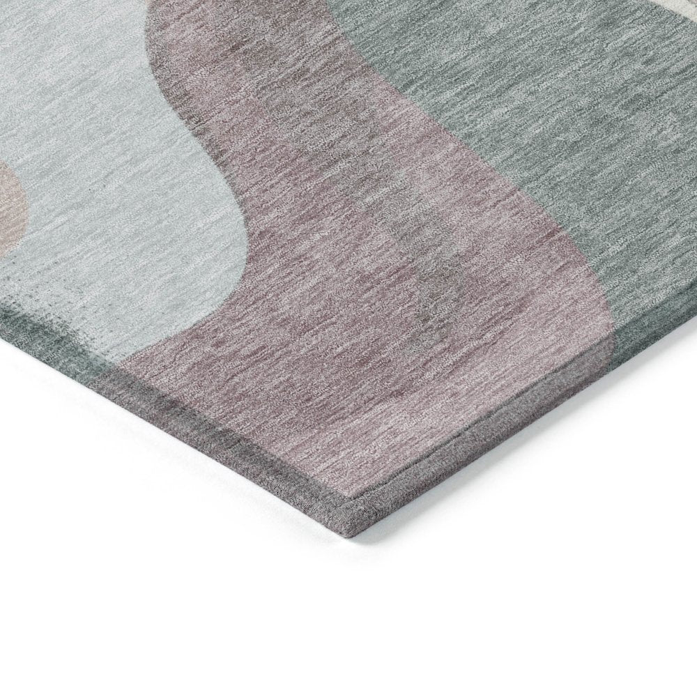 Machine Washable Indoor/Outdoor Chantille ACN2186 Blush 8' x 8' Round Rug