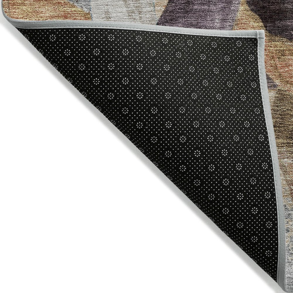 Machine Washable Indoor/Outdoor Chantille ACN2191 Gray 8' x 8' Round Rug