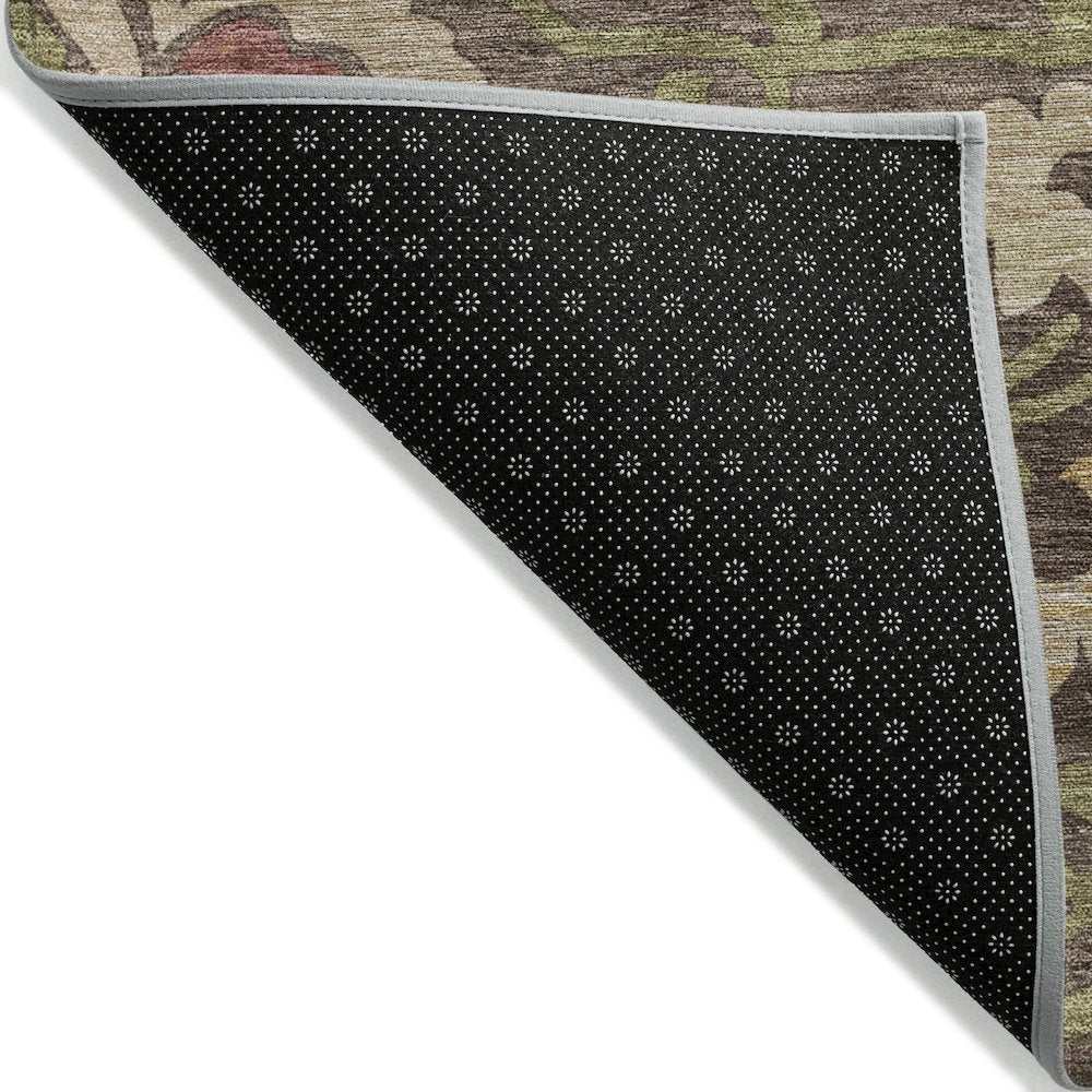 Machine Washable Indoor/Outdoor Chantille ACN2193 Chocolate 8' x 8' Round Rug