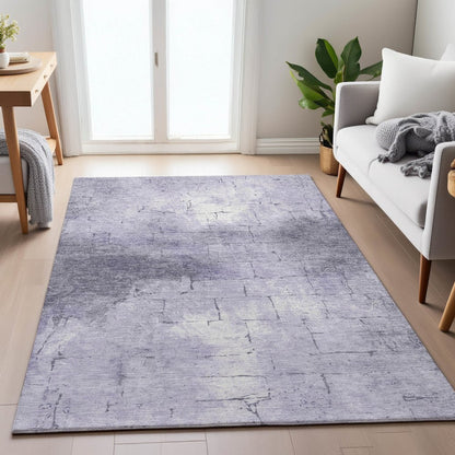 Machine Washable Indoor/Outdoor Chantille ACN2215 Lavender 10' x 14' Rug