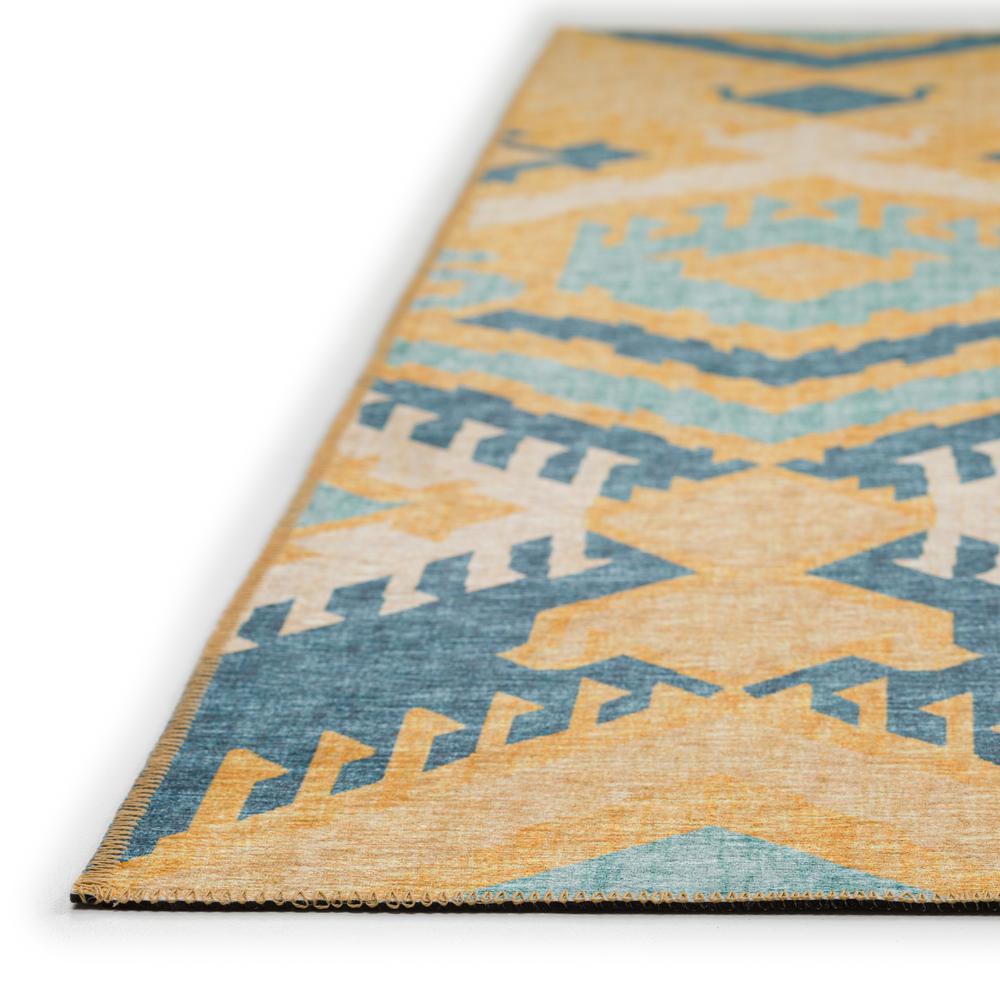 Yuma Yellow Bohemian Ikat 5' x 7'6" Area Rug Yellow AYU32