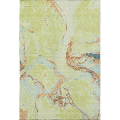 Premium Machine Washable Mayfield AMF1005 Aloe 10' x 14' Rug
