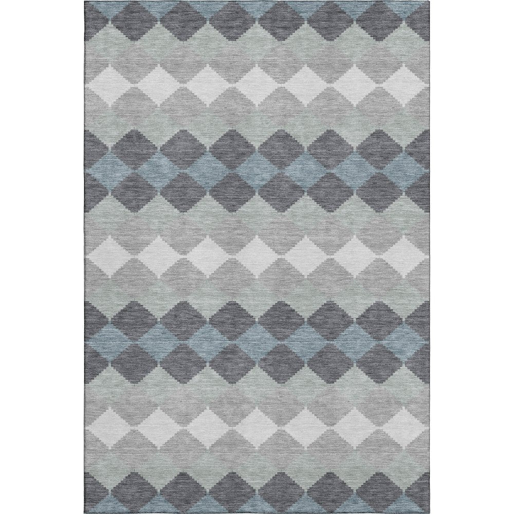 Premium Machine Washable Mayfield AMF1007 Gray 10' x 14' Rug