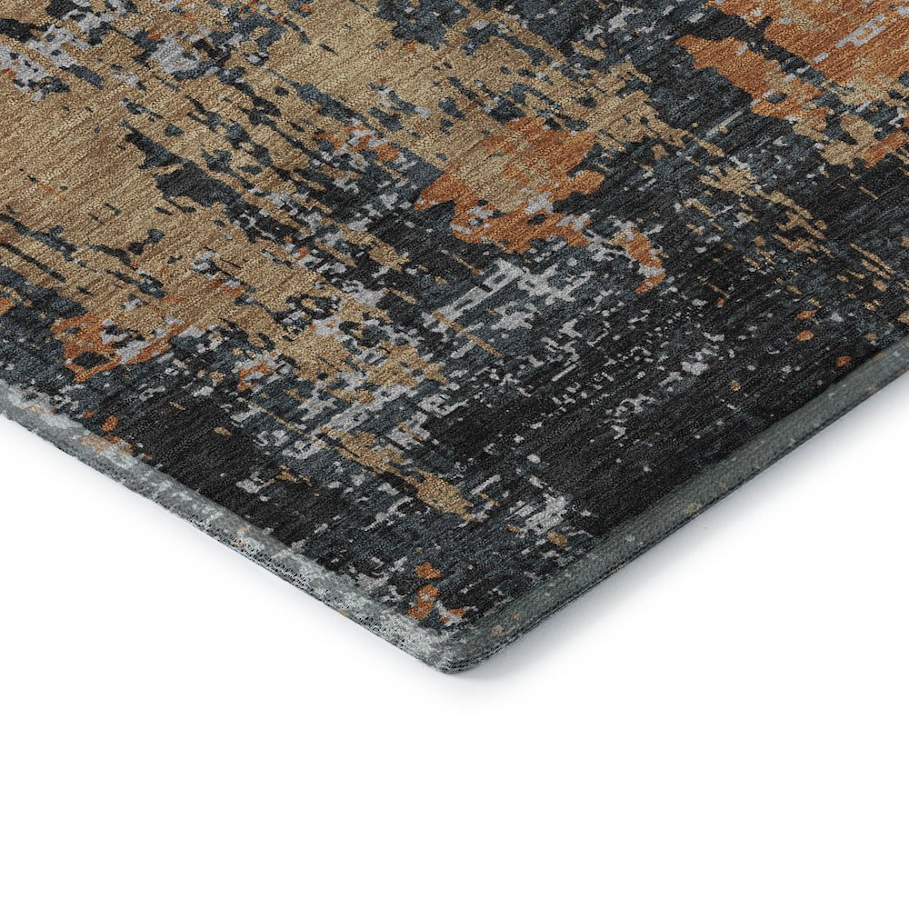 Premium Machine Washable Mayfield AMF1008 Charcoal 8' x 8' Round Rug