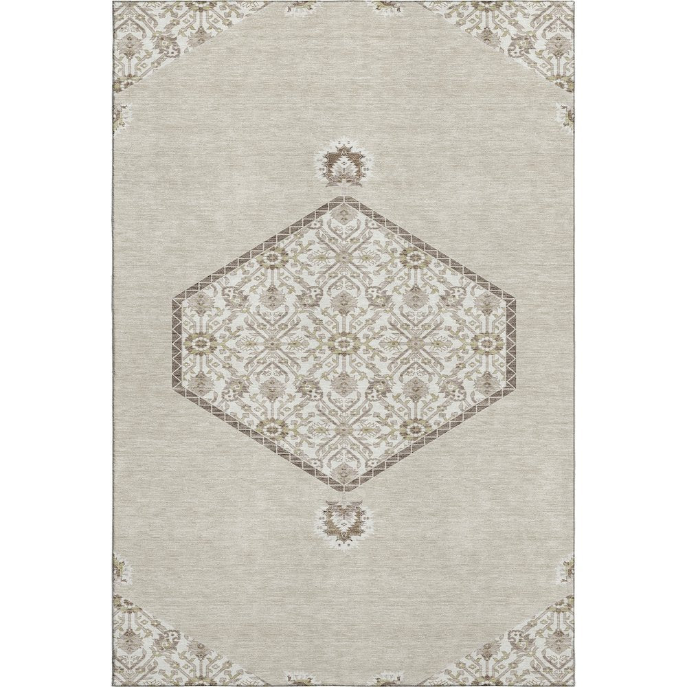 Premium Machine Washable Mayfield AMF1011 Beige 10' x 14' Rug