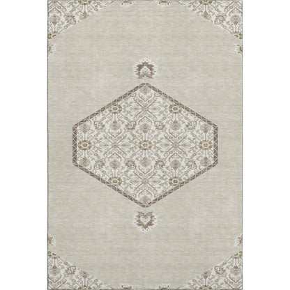 Premium Machine Washable Mayfield AMF1011 Beige 10' x 14' Rug