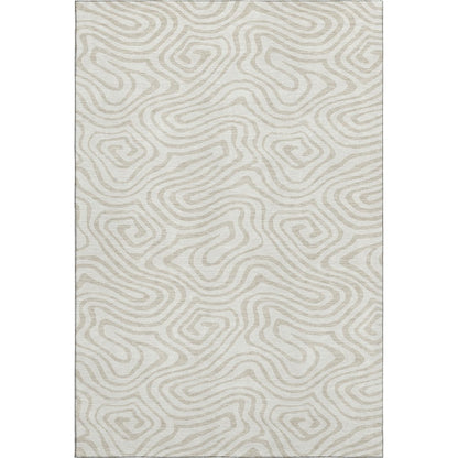 Premium Machine Washable Mayfield AMF1020 Ivory 10' x 14' Rug
