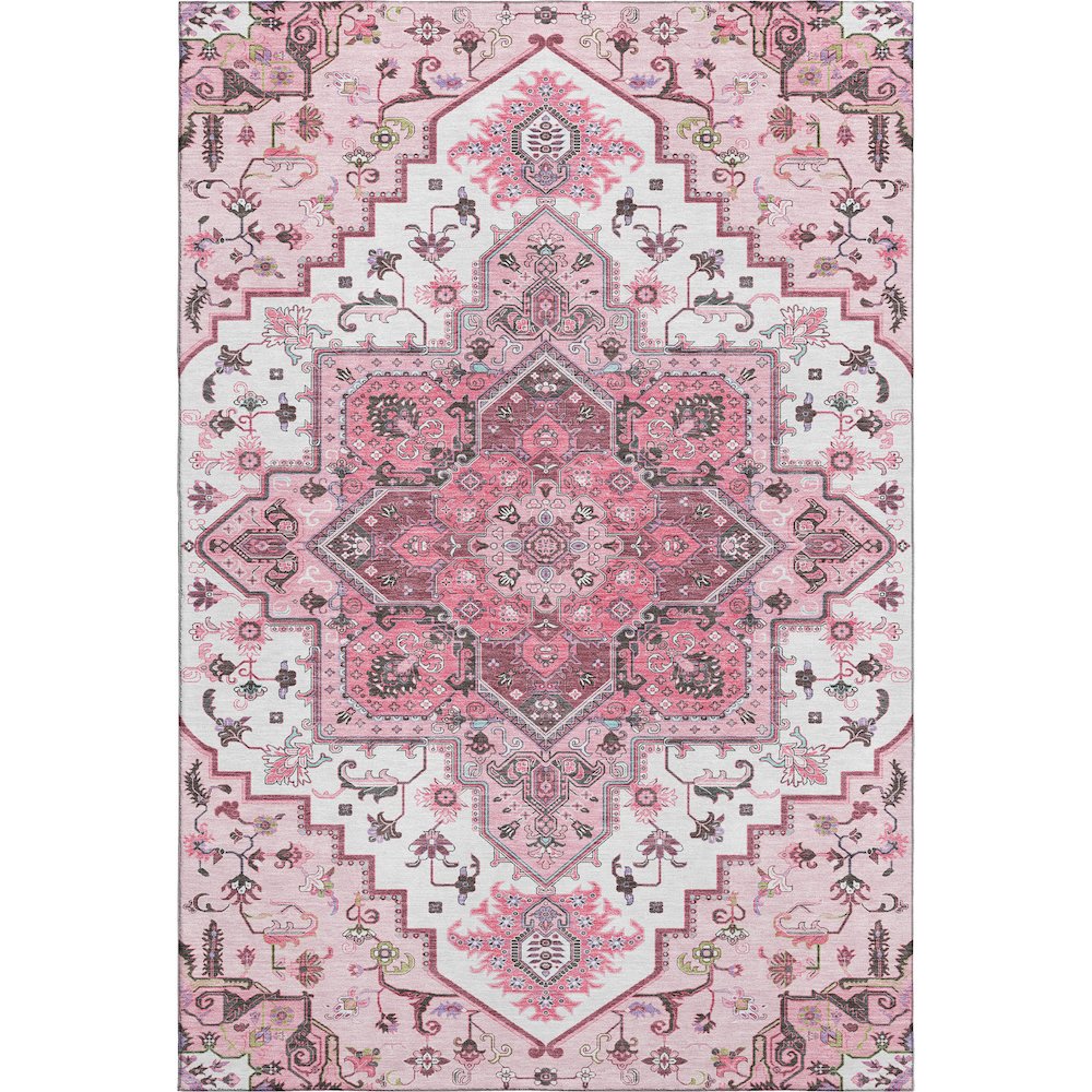 Premium Machine Washable Mayfield AMF1036 Pink 10' x 14' Rug