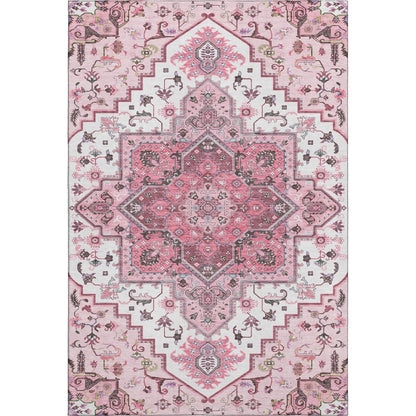 Premium Machine Washable Mayfield AMF1036 Pink 10' x 14' Rug