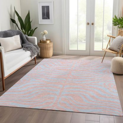 Premium Machine Washable Mayfield AMF1043 Pink 10' x 14' Rug
