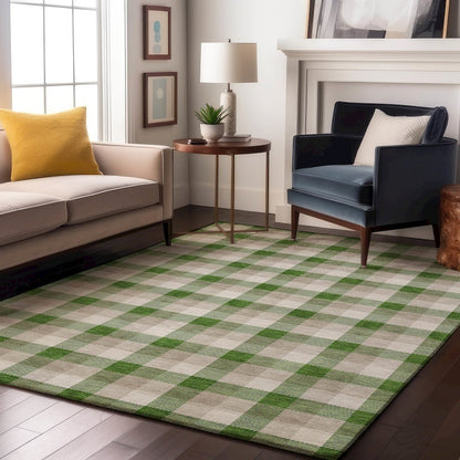 Premium Machine Washable Mayfield AMF1053 Emerald 10' x 14' Rug