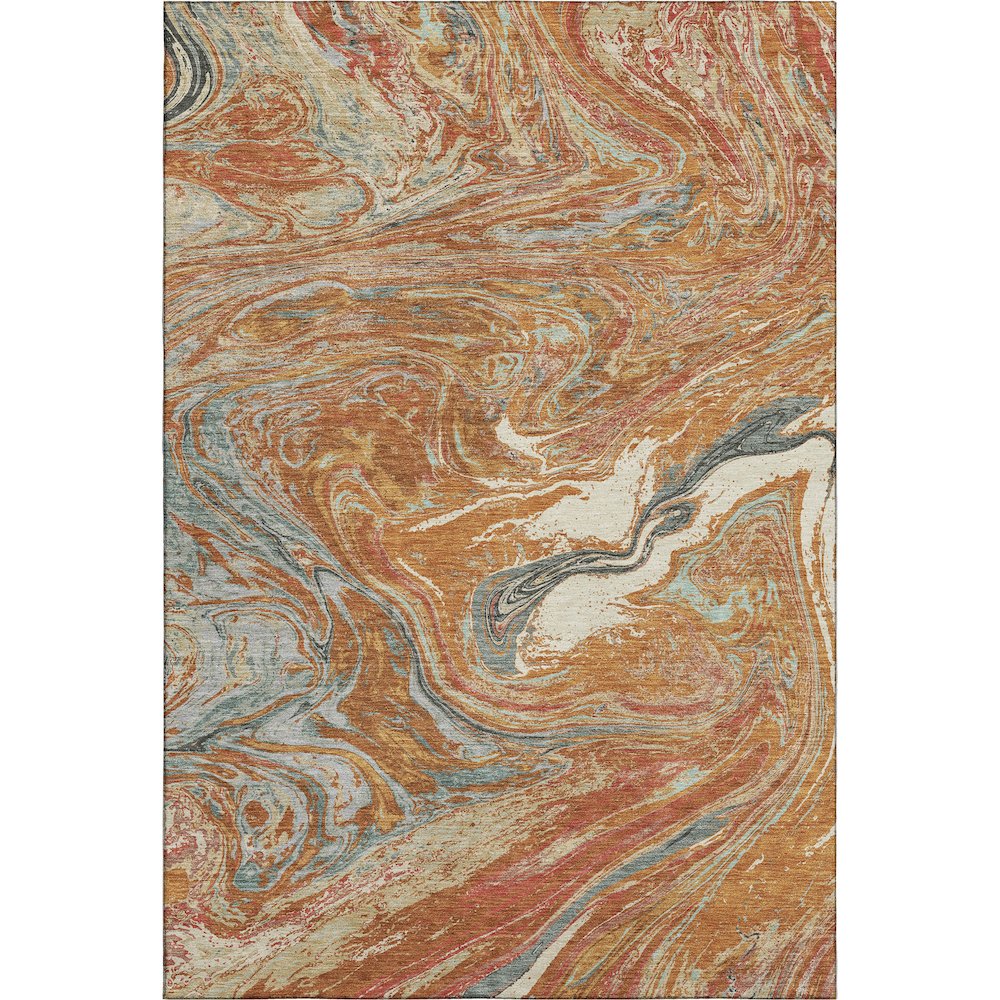 Premium Machine Washable Mayfield AMF1061 Paprika 10' x 14' Rug