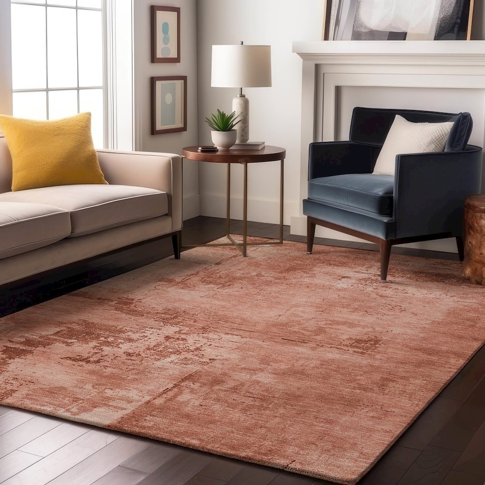 Premium Machine Washable Mayfield AMF1062 Paprika 10' x 14' Rug