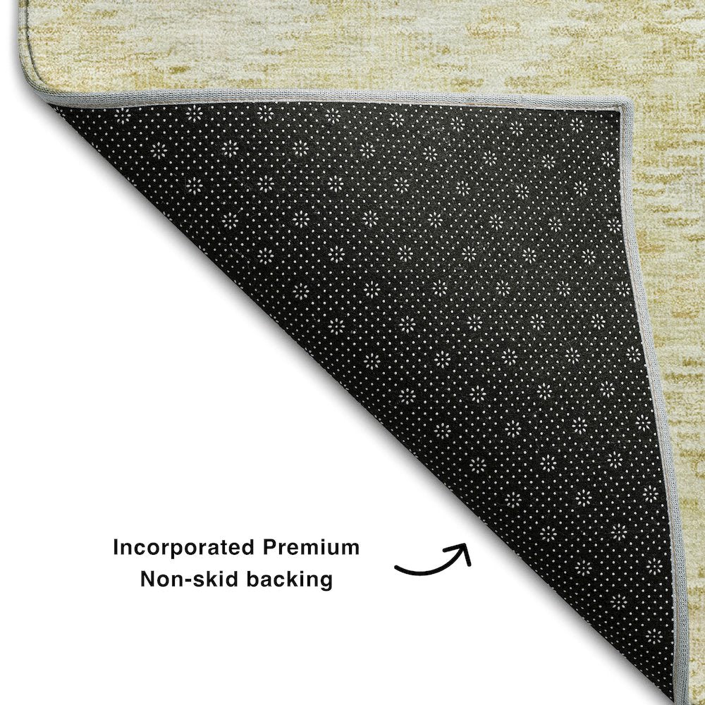 Premium Machine Washable Mayfield AMF1081 Linen 8' x 8' Round Rug
