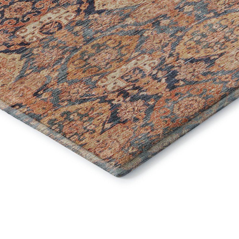 Premium Machine Washable Mayfield AMF1084 Terracotta 8' x 8' Round Rug