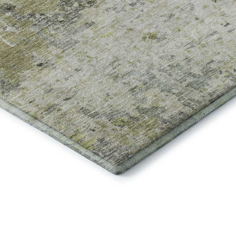 Premium Machine Washable Mayfield AMF1129 Aloe 8' x 8' Round Rug