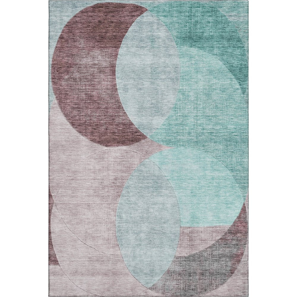 Premium Machine Washable Mayfield AMF1140 Teal 10' x 14' Rug