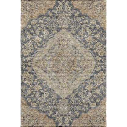 Premium Machine Washable Mayfield AMF1151 Charcoal 10' x 14' Rug