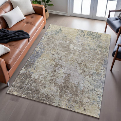 Premium Machine Washable Mayfield AMF1162 Beige 10' x 14' Rug