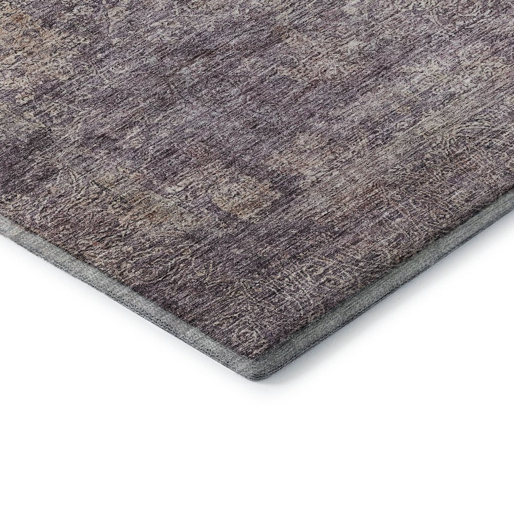 Premium Machine Washable Mayfield AMF1172 Plum 8' x 8' Round Rug