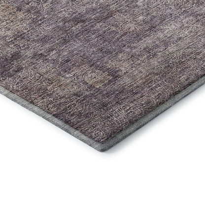Premium Machine Washable Mayfield AMF1172 Plum 8' x 8' Round Rug