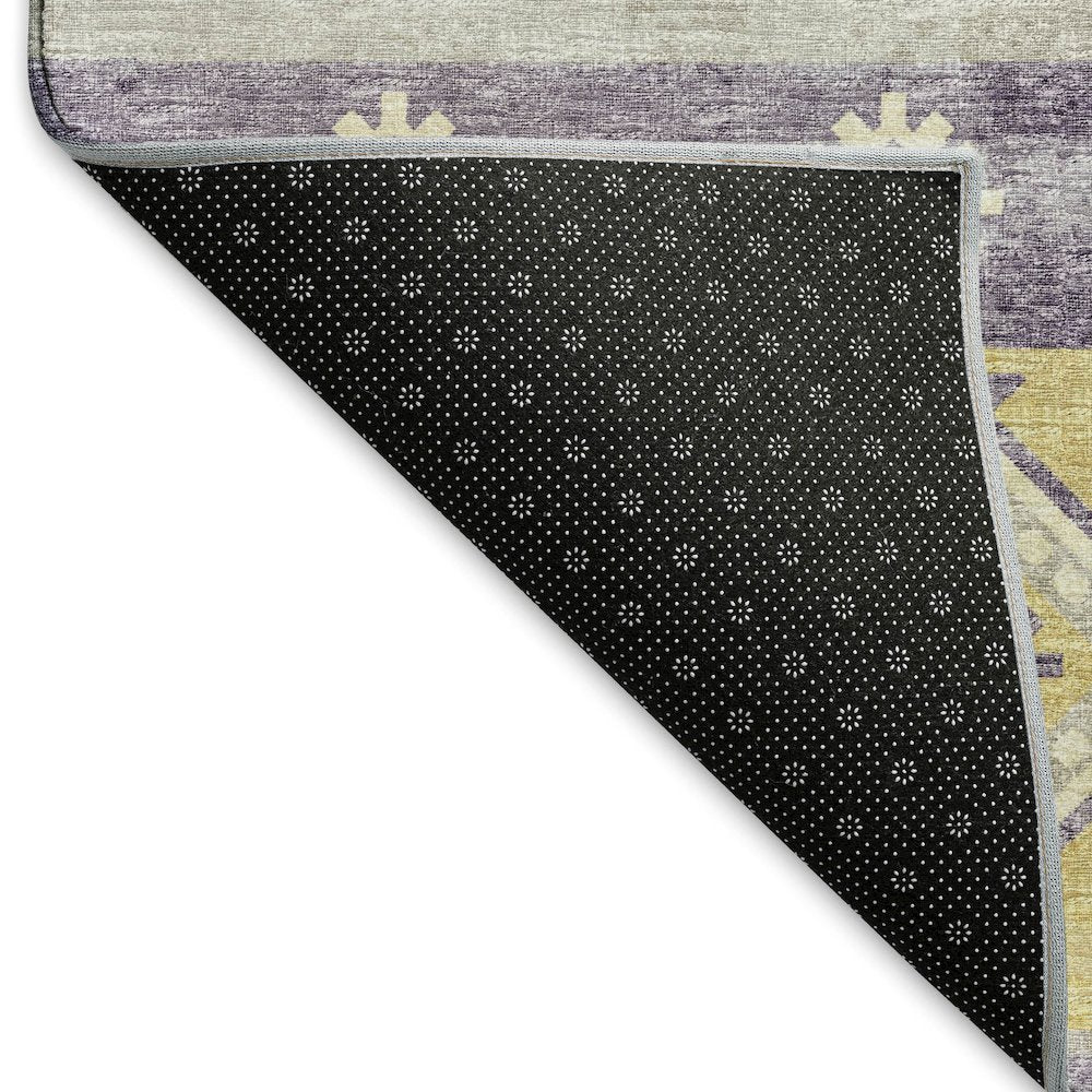 Premium Machine Washable Mayfield  Purple 8' x 8' Round Rug