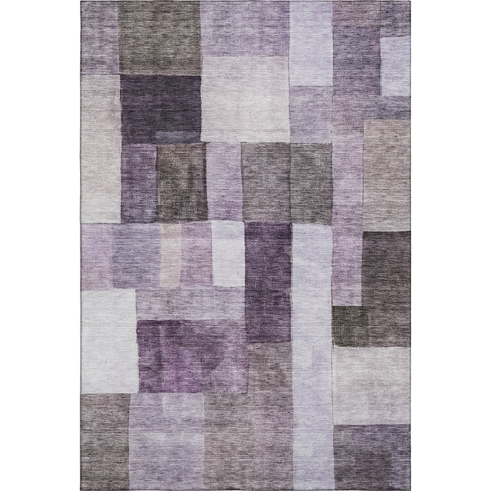 Premium Machine Washable Mayfield AMF1190 Eggplant 10' x 14' Rug