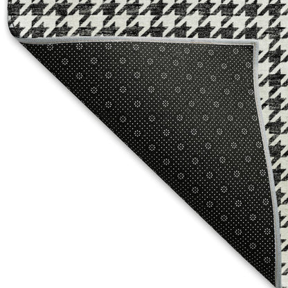 Premium Machine Washable Mayfield  Black 8' x 8' Round Rug