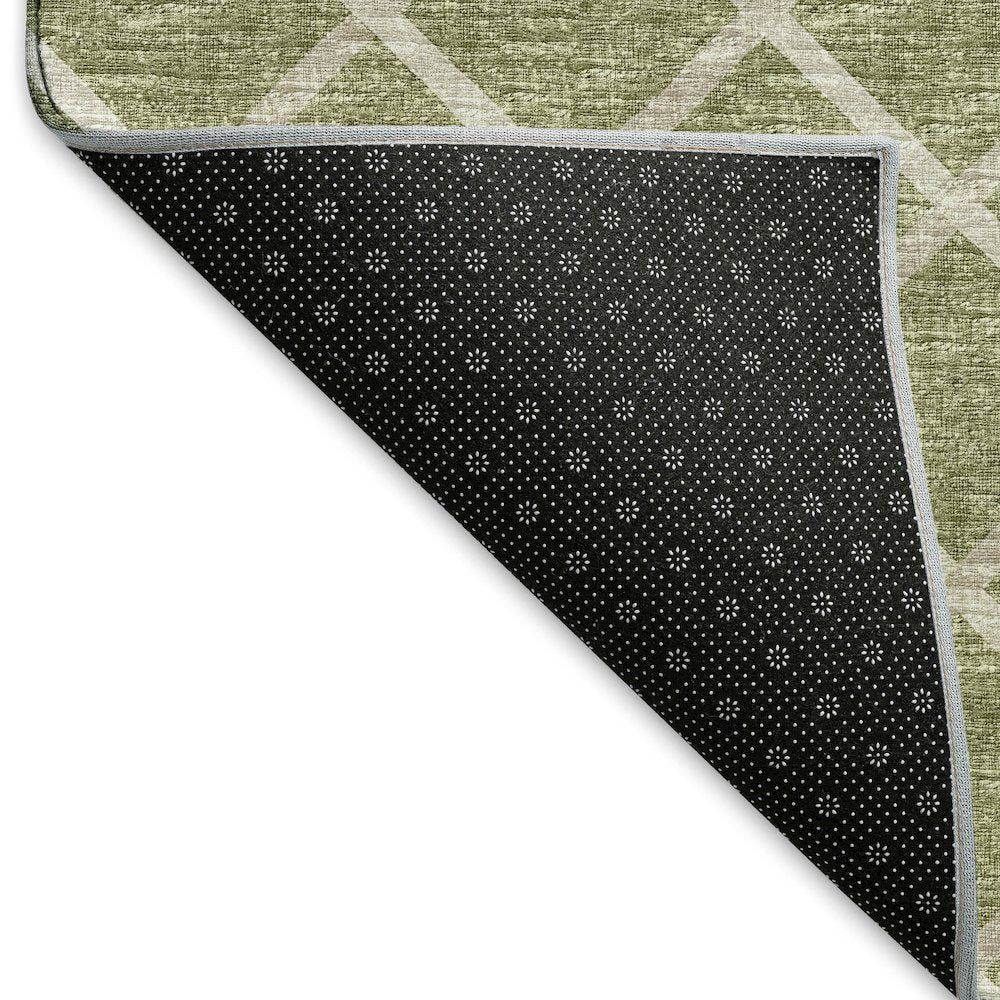 Premium Machine Washable Mayfield  Aloe 8' x 8' Round Rug