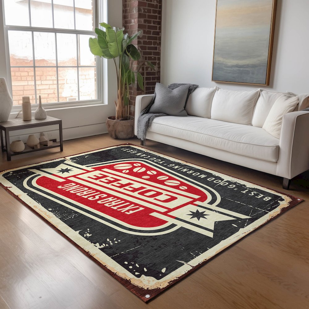 Premium Machine Washable Mayfield  Midnight 10' x 14' Rug