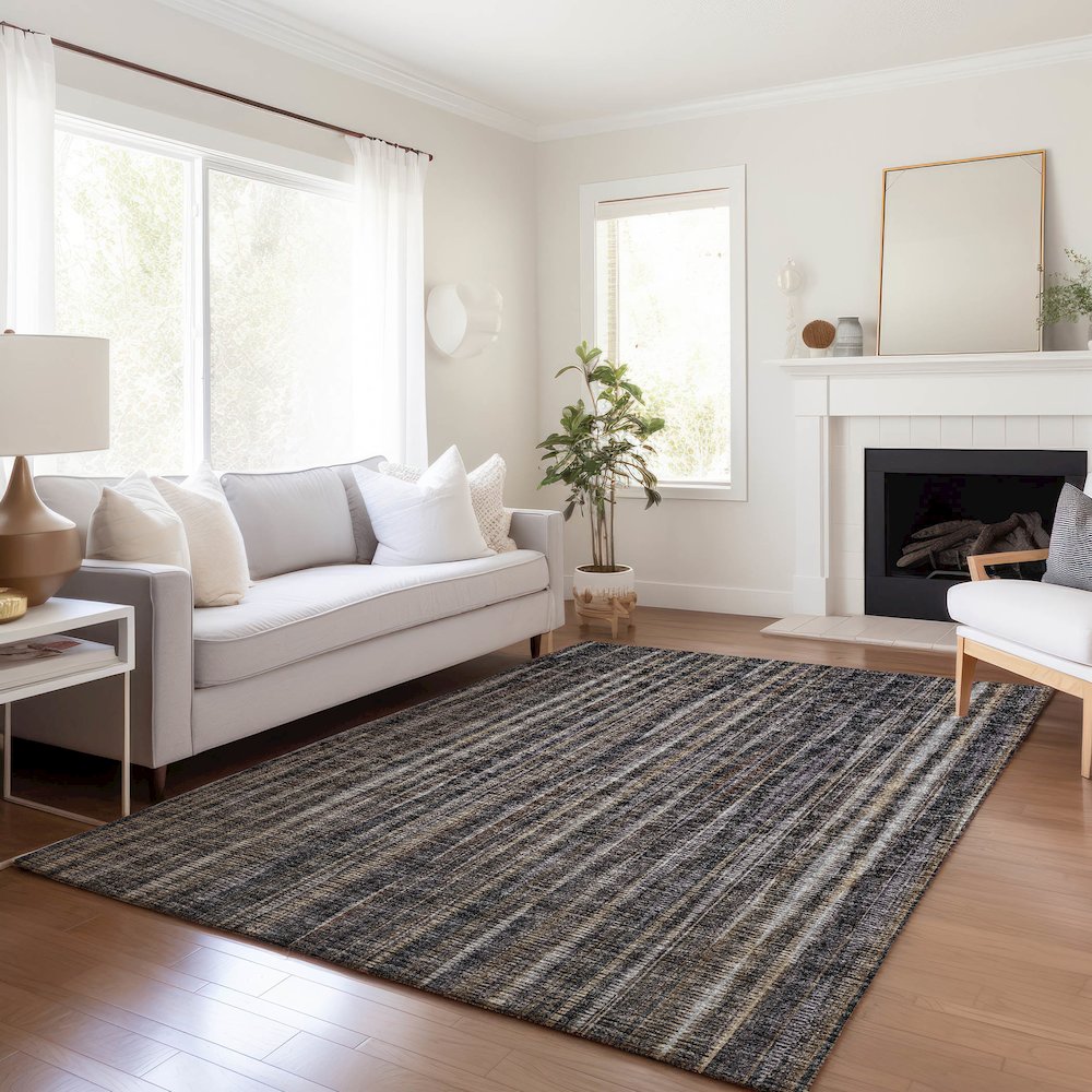 Premium Machine Washable Mayfield  Brown 10' x 14' Rug