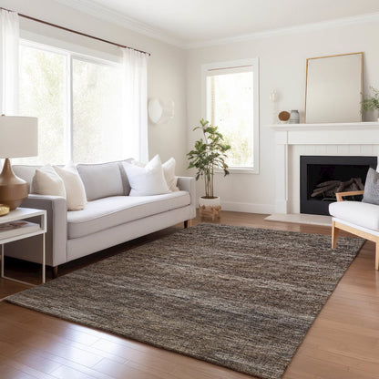 Premium Machine Washable Mayfield  Brown 10' x 14' Rug