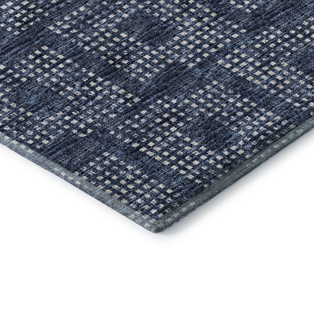 Premium Machine Washable Mayfield  Blue 8' x 8' Round Rug