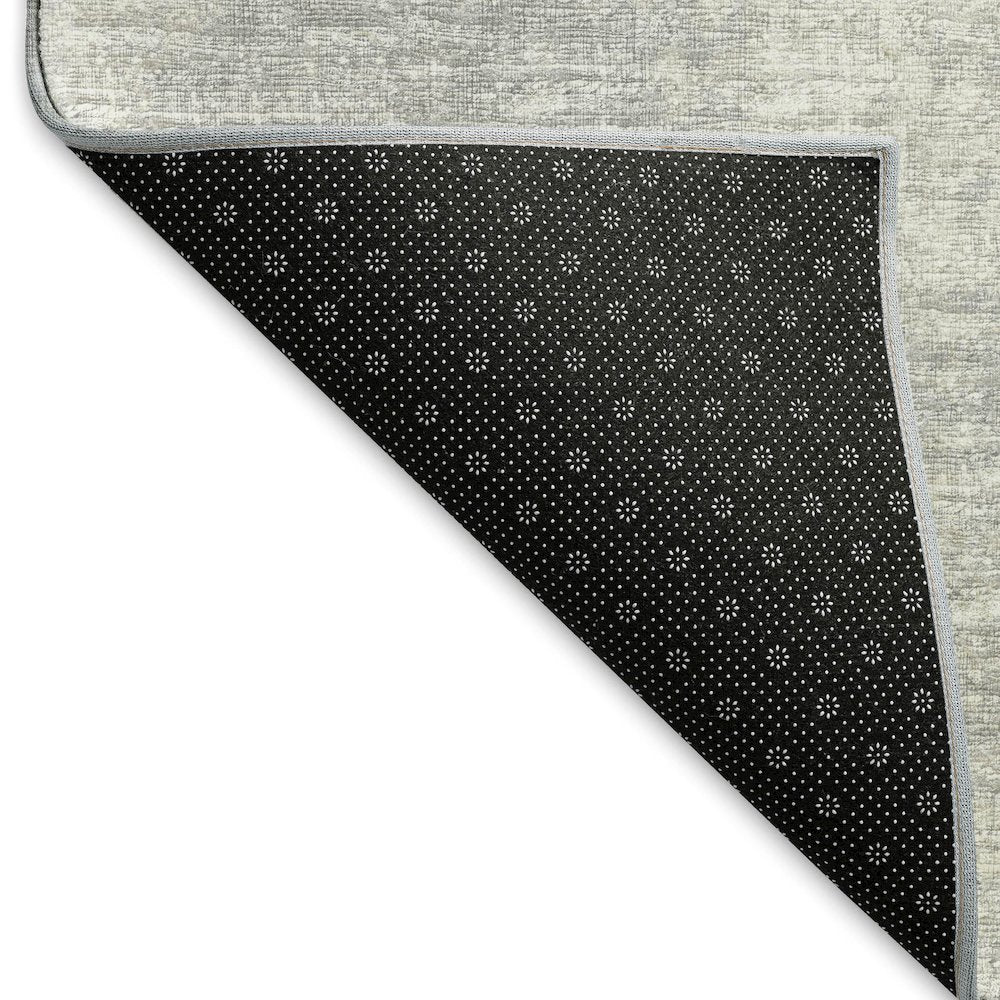 Premium Machine Washable Mayfield  Gray 8' x 8' Round Rug