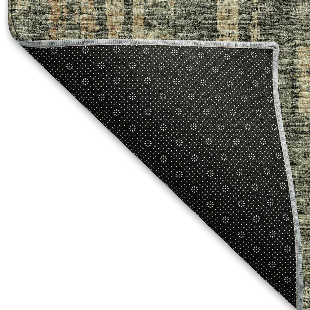 Premium Machine Washable Mayfield  Green 8' x 8' Round Rug