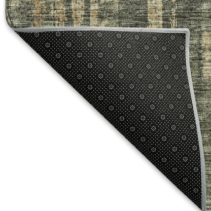 Premium Machine Washable Mayfield  Green 8' x 8' Round Rug