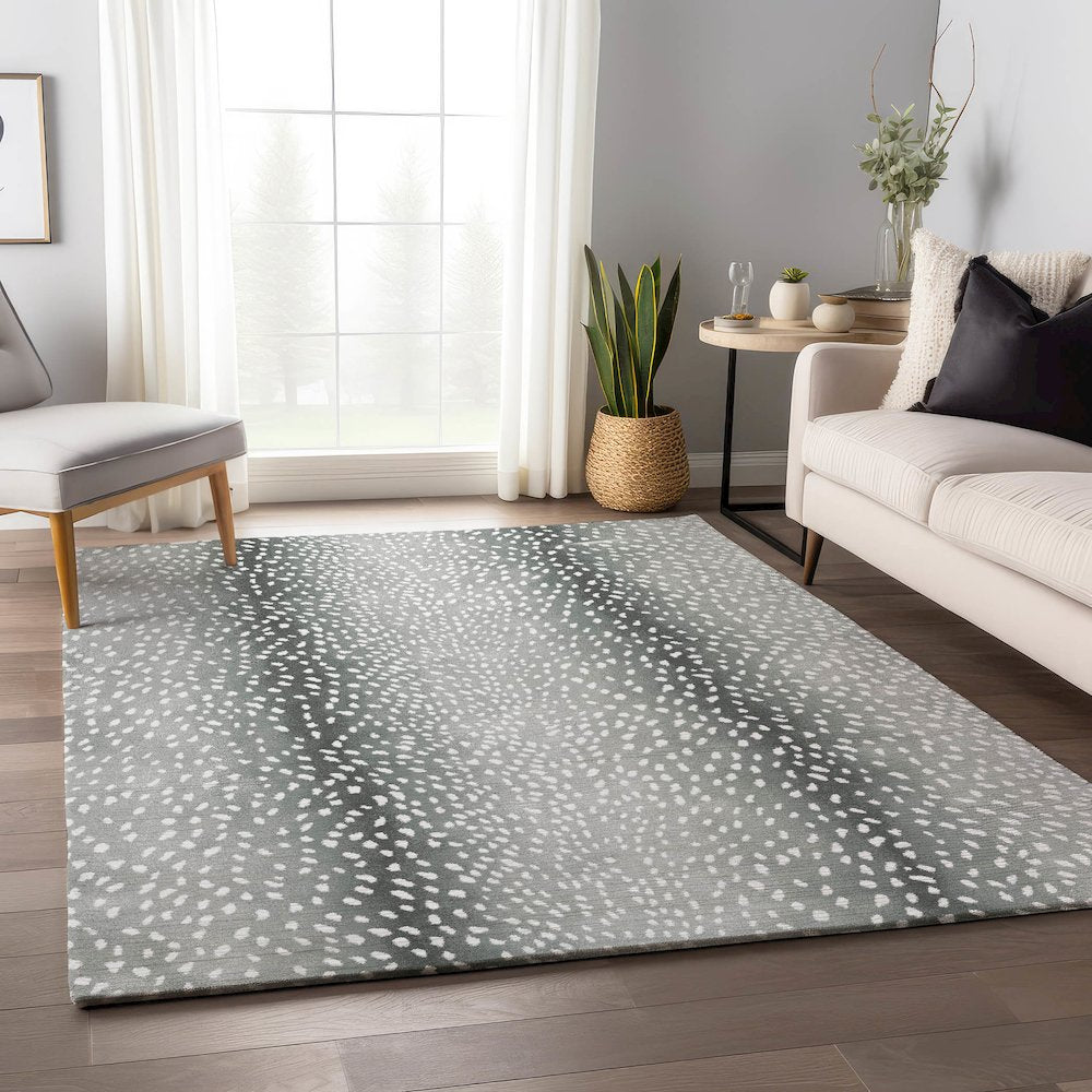 Premium Machine Washable Mayfield  Gray 10' x 14' Rug
