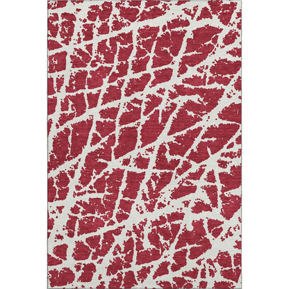 Premium Machine Washable Mayfield  Red 10' x 14' Rug