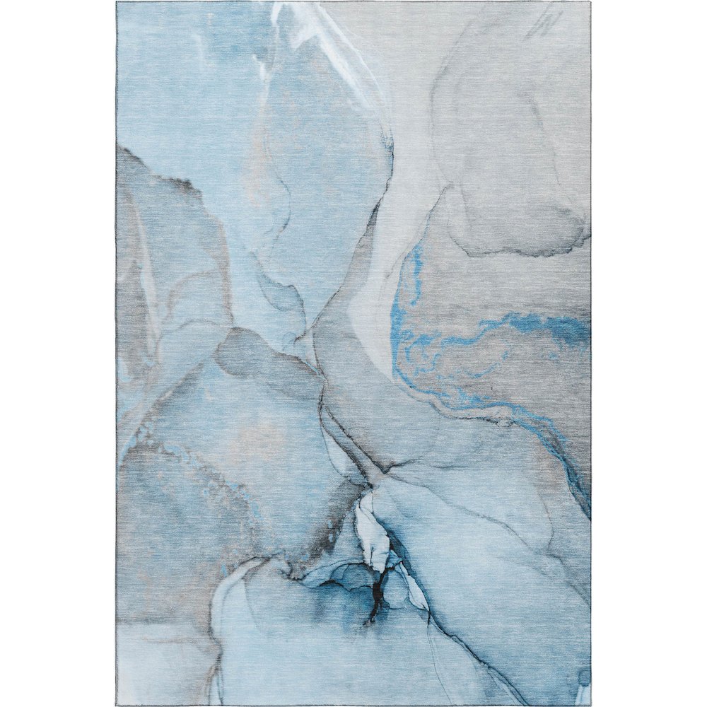 Premium Machine Washable Mayfield  Blue 10' x 14' Rug